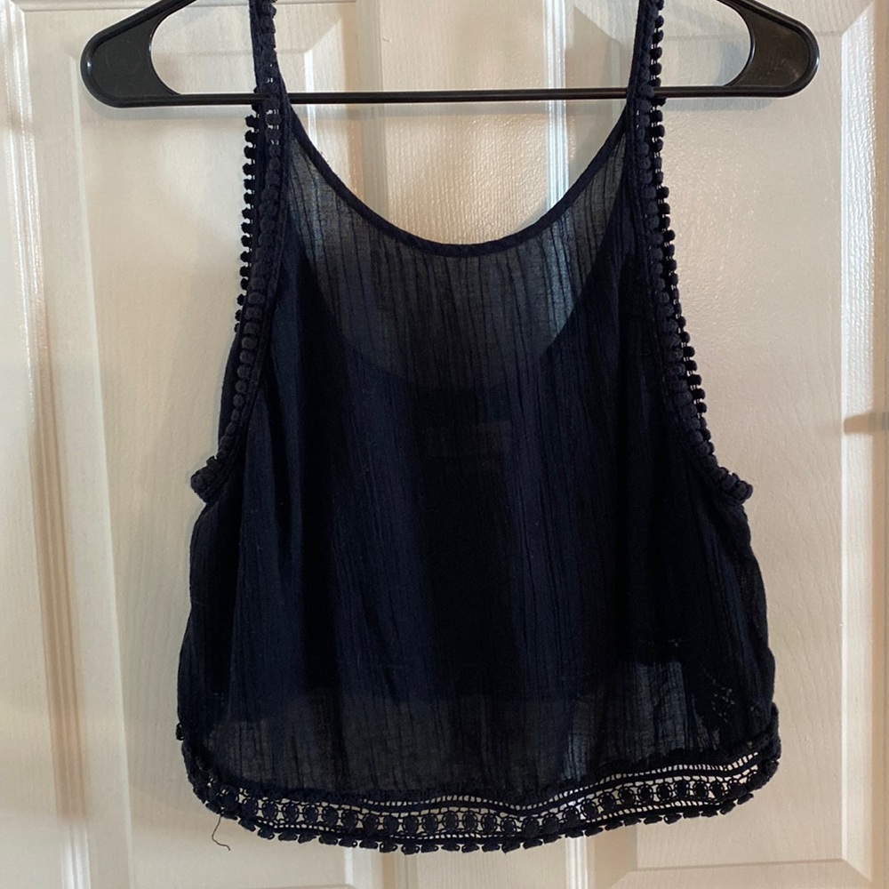 Golden by TNA Aritzia black tank size small